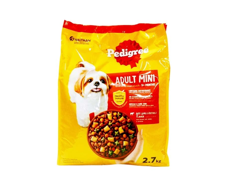 Pedigree Adult Mini 9+ Months Beef, Lamb & Vegetable Flavour 2.7kg