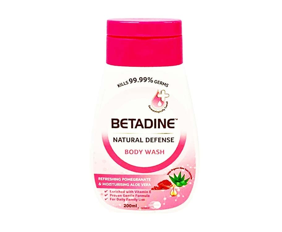 Betadine Natural Defense Body Refreshing Pomegranate & Moisturising Aloe Vera 200mL