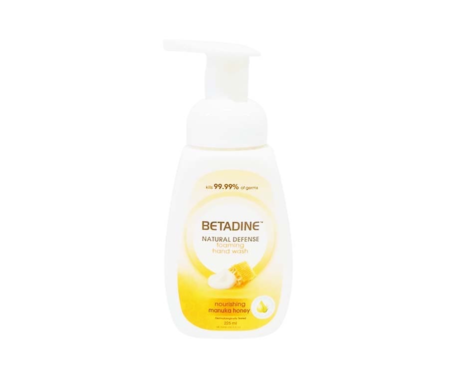 Betadine Natural Defense Foaming Hand Wash Nourishing Manuka Honey 225mL