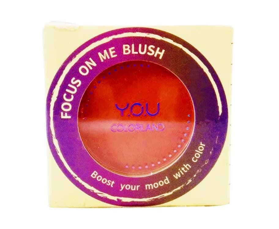 Y.O.U Colorland Focus on Me Blush Coral Pink 2.2g