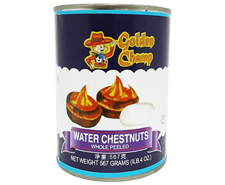 Golden Champ Water Chestnuts Whole Peeled 567g