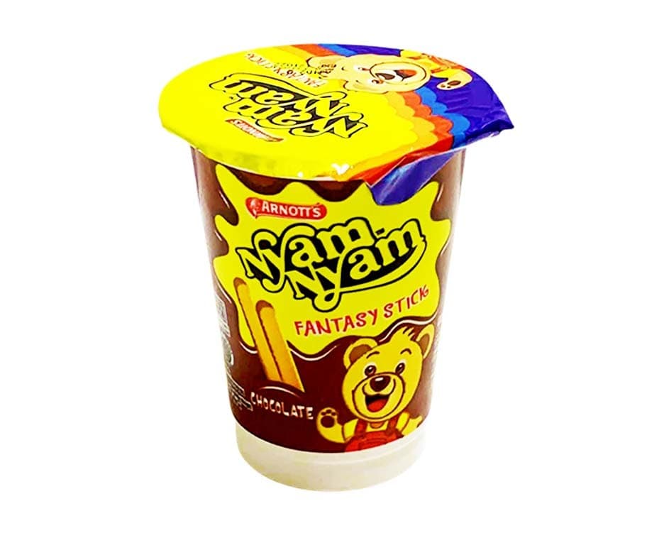 Arnott's Nyam Nyam Fantasy Stick Chocolate Flavor 25g