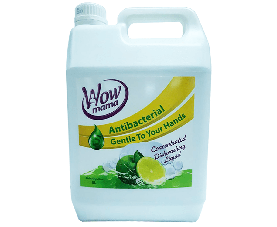 Wow Mama Antibacterial Concentrated Dishwashing Liquid Refreshing Lime 5L