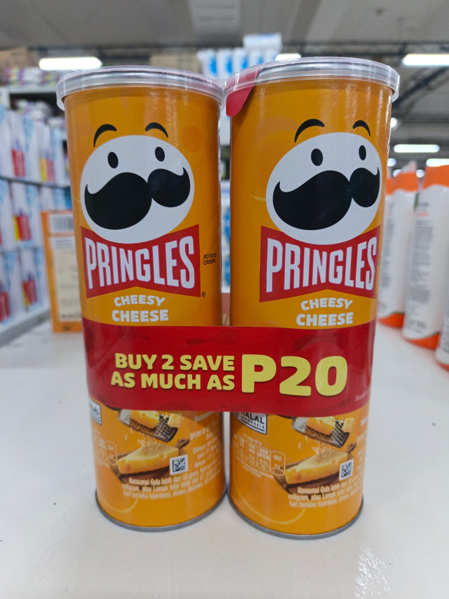 Pringles Cheesy Cheese (2 Packs x 102g)