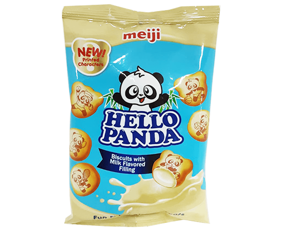 Meiji Hello Panda Biscuits with Milk Flavored Filling 35g