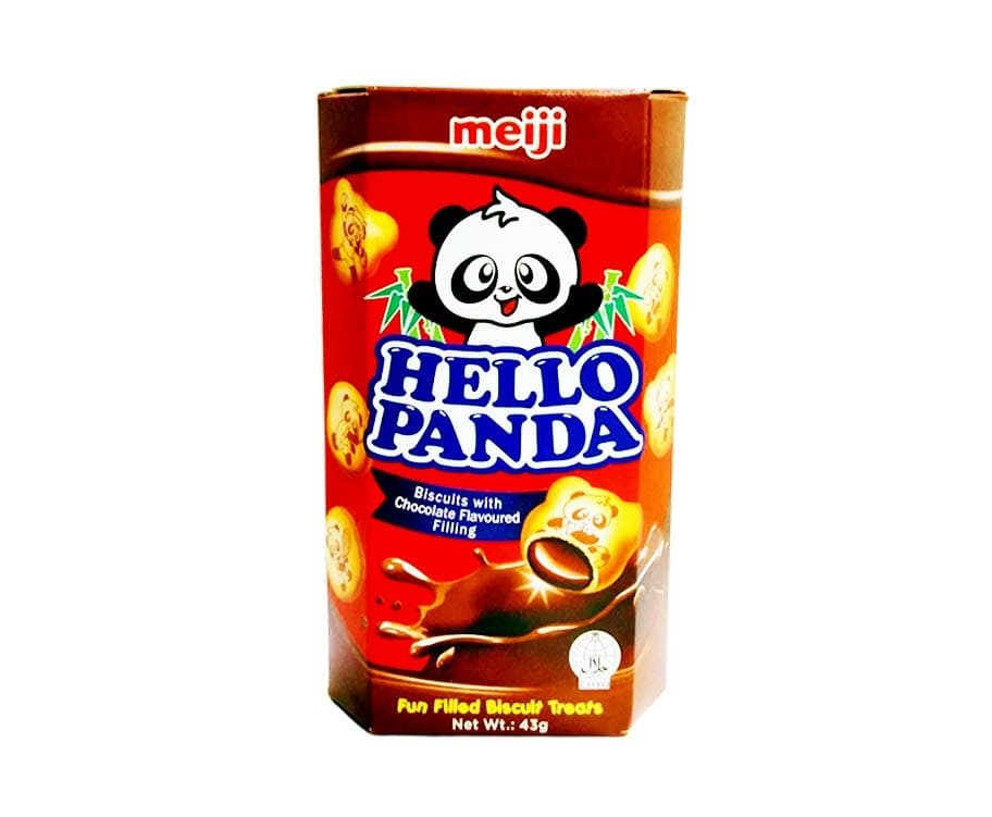 Meiji Hello Panda Biscuits with Chocolate Flavoured Filling 43g