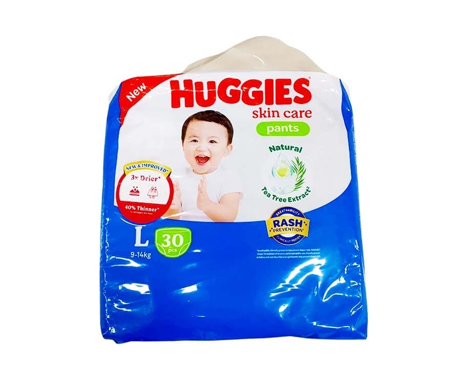 Huggies Skin Care Pants L 9-14kg 30 Pieces