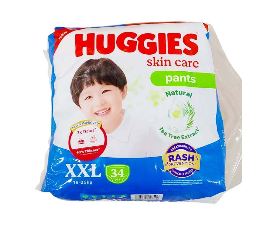 Huggies Skin Care Pants XXL 15-25kg 34 Pieces