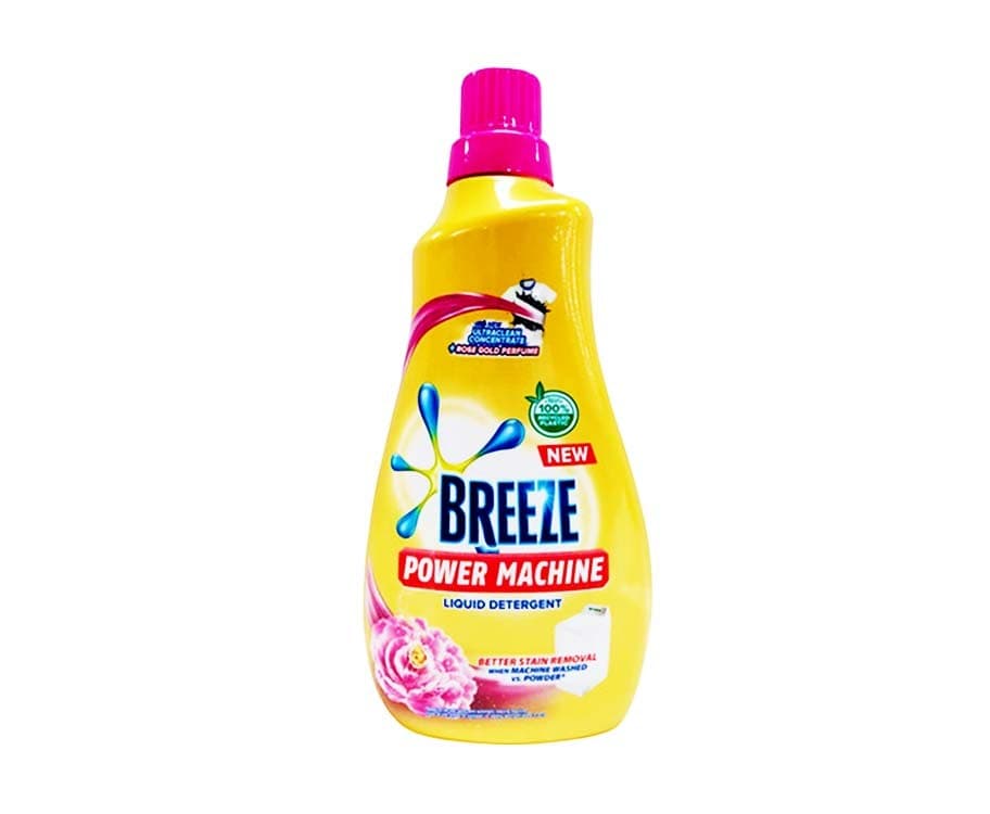 Breeze Power Machine Liquid Detergent With Rose Gold Perfume 980mL