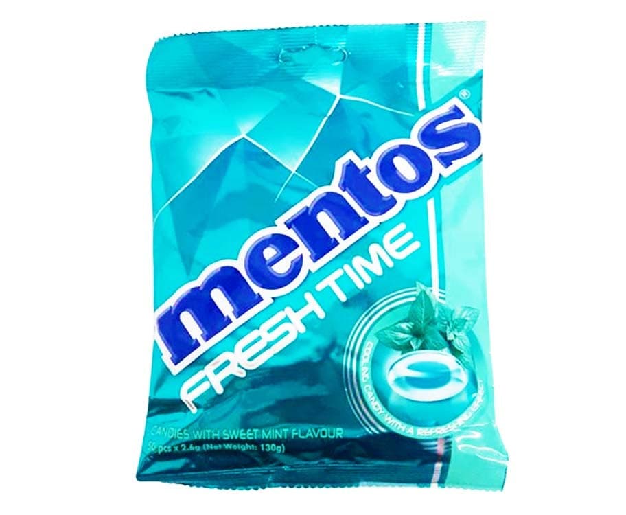 Mentos Fresh Time Sweet Mint Flavour 50 Pieces 130g
