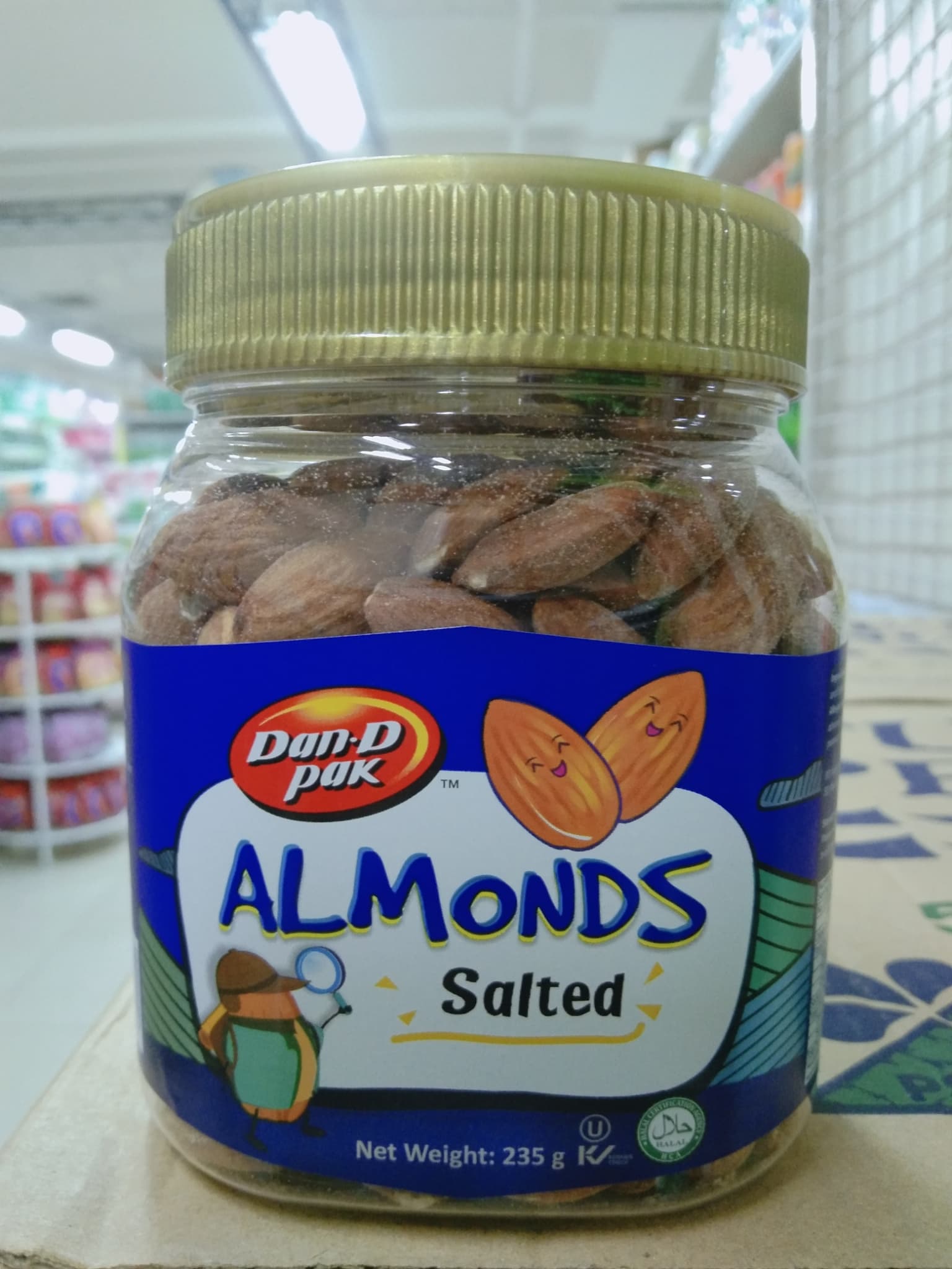 Dan-Dpak Almonds Salted 235g
