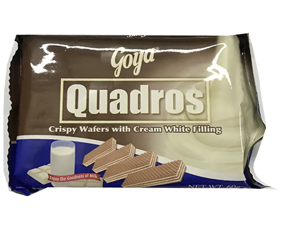 Goya Quadros Crispy Wafers with Cream White Filling 60g
