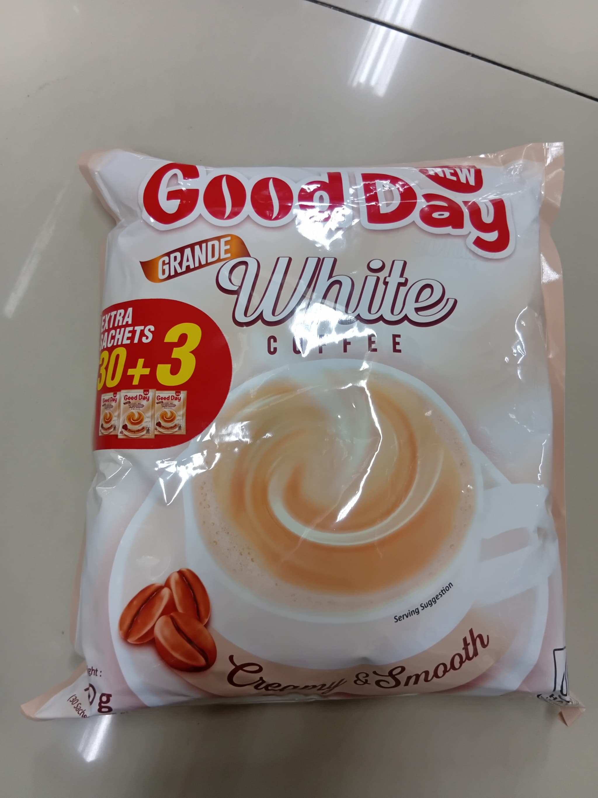 Good Day Grande White Coffee (30+3 Packx 25g)
