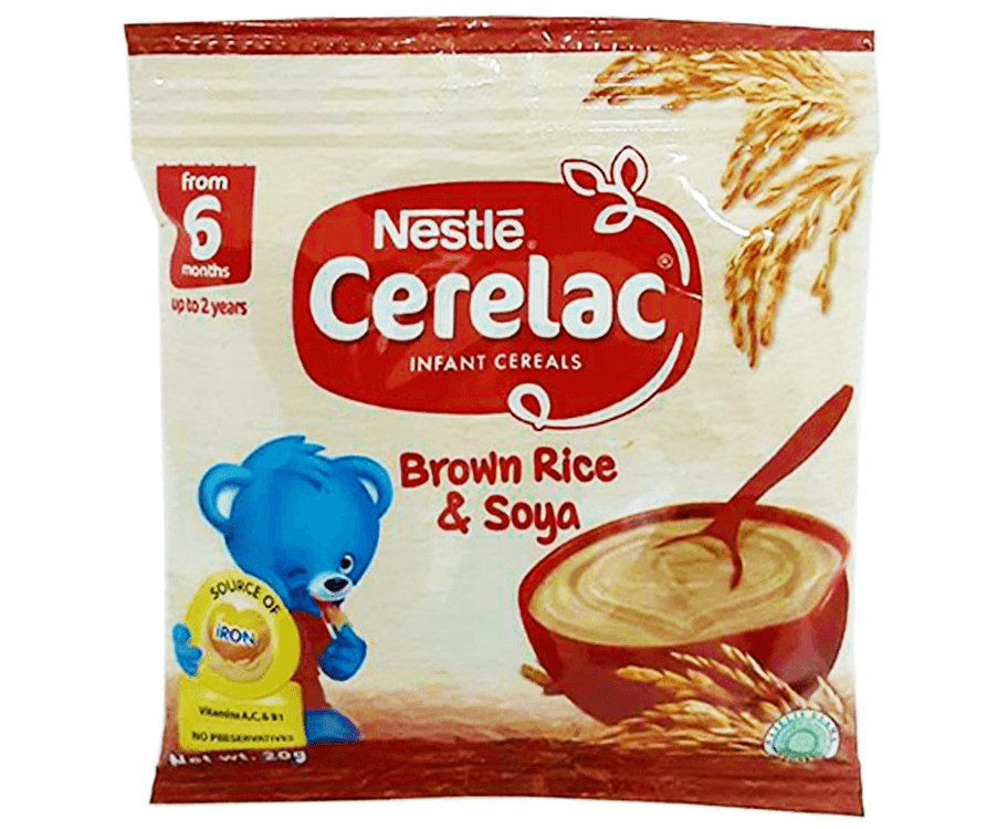 Nestlé Cerelac Infant Cereals Brown Rice & Soya 20g
