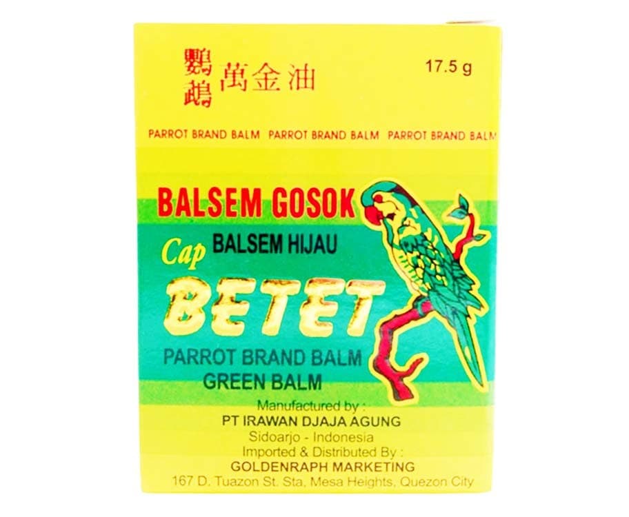 Betet Parrot Brand Green Balm 17.5g