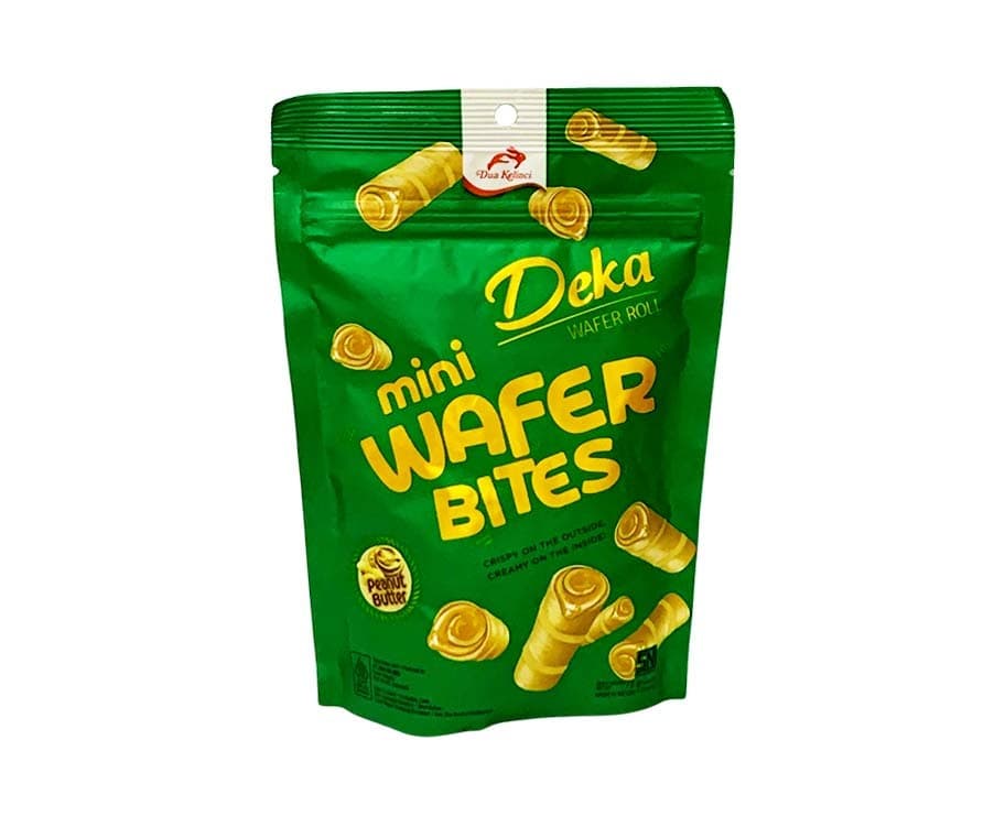 Deka Wafer Roll Mini Wafer Bites Peanut Butter Flavor 72g