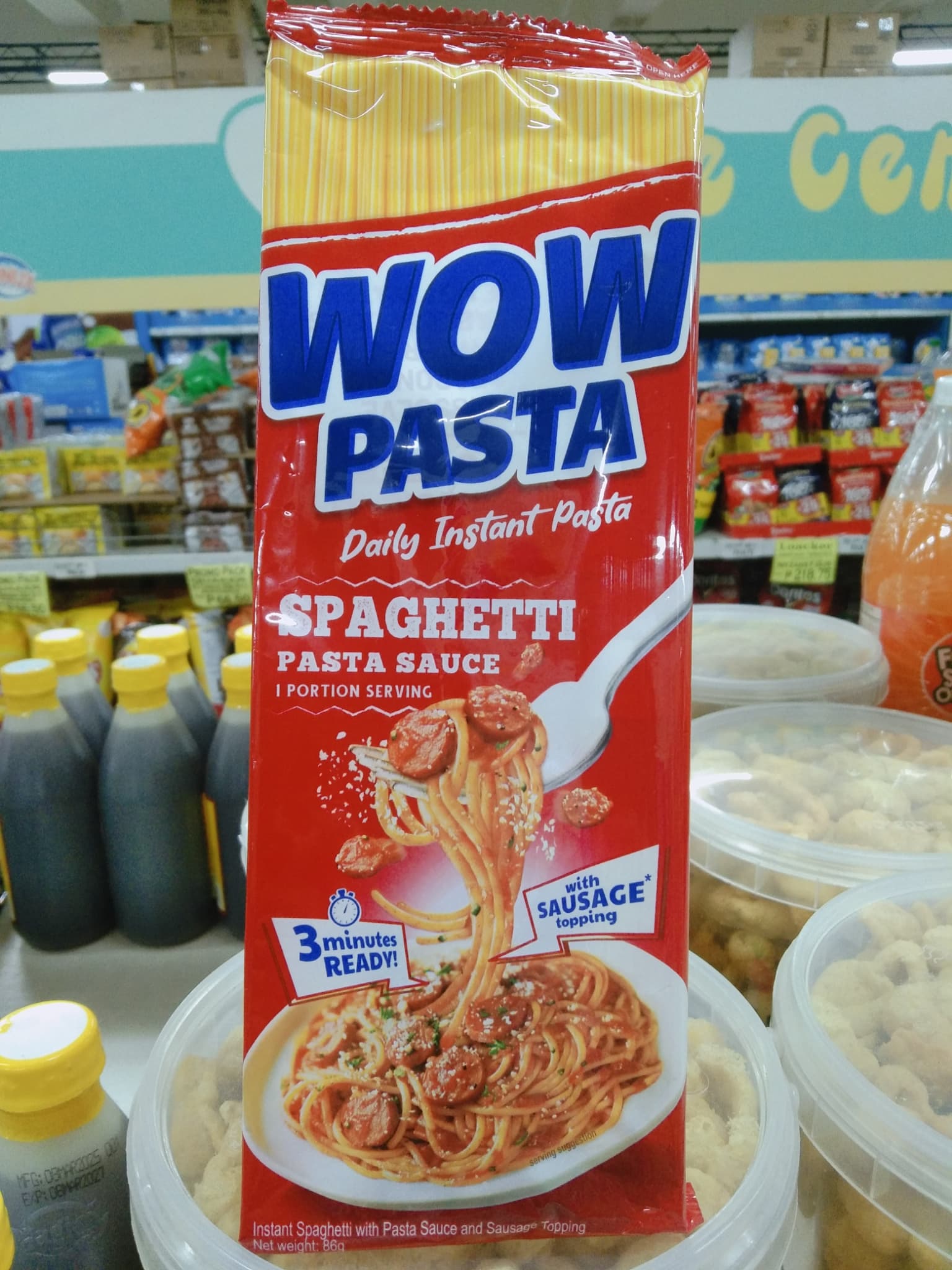 Wow Pasta Daily Instant Pasta Spaghetti Pasta Sauce 86g