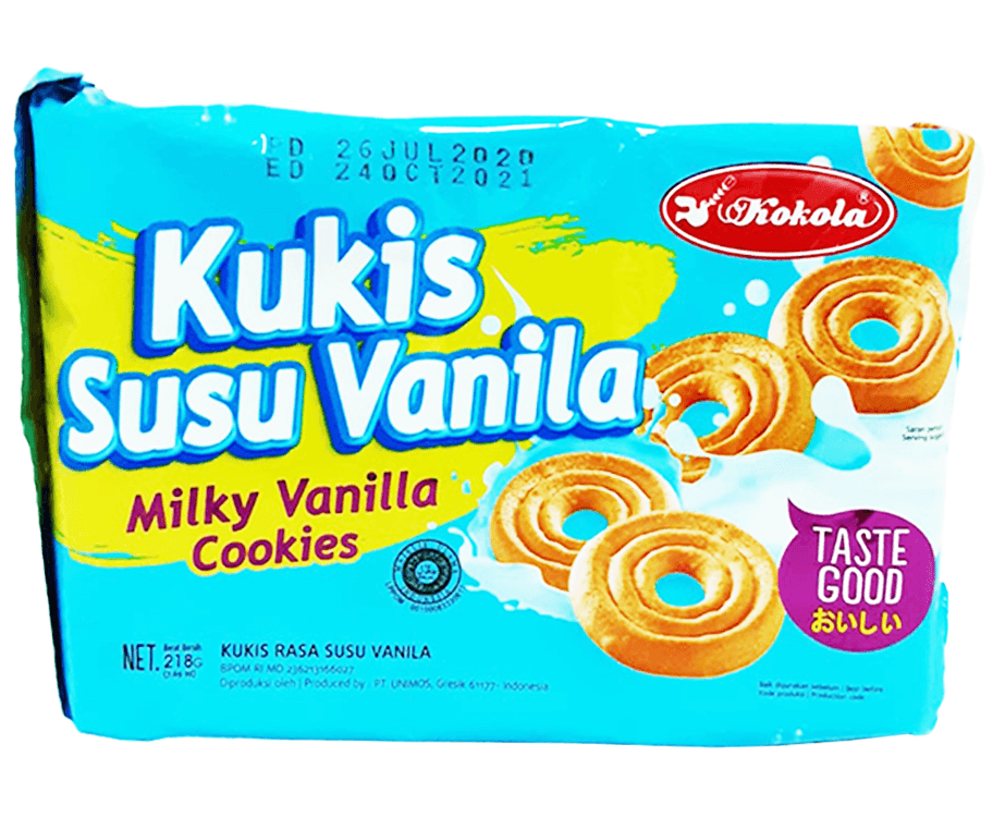 Kokola Kukis Milky Vanilla Cookies 218g