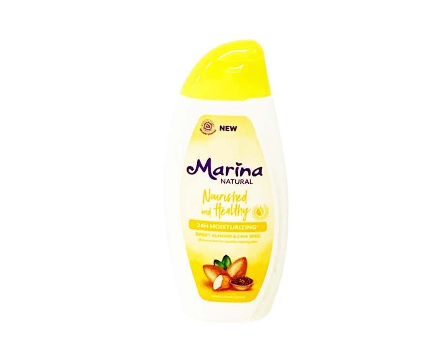 Marina Natural Nourished and Healthy Sweet Almond & Chia Seed Hand & Body Lotion 100mL