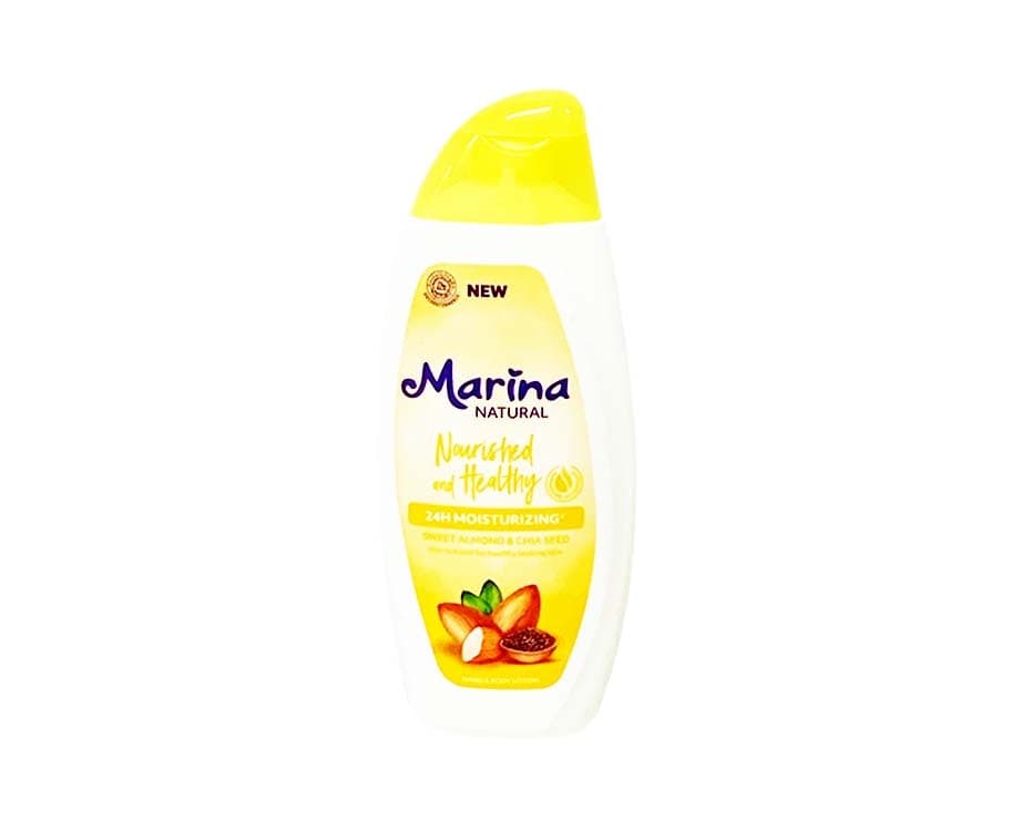 Marina Natural Nourished and Healthy Sweet Almond & Chia Seed Hand & Body Lotion 200mL