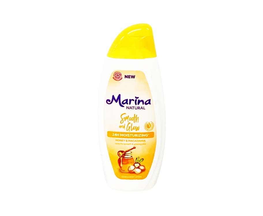 Marina Natural Smooth and Glow Honey & Macadamia Hand & Body Lotion 200mL