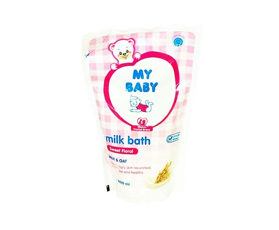 My Baby Milk Bath Sweet Floral Milk & Oat Refill Pack 400mL