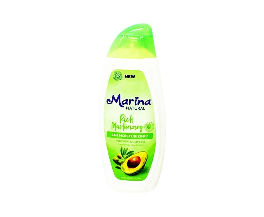 Marina Natural Rich Moisturizing Avocado & Olive Oil Hand & Body Lotion 200mL