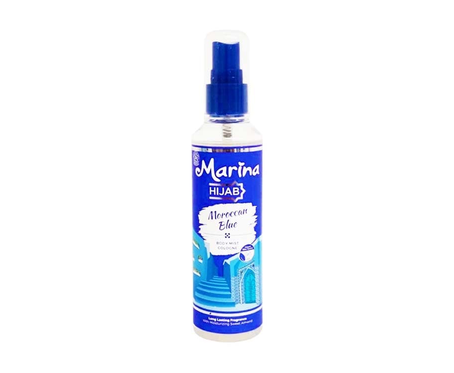 Marina Hijab Moroccan Blue Body Mist Cologne 100mL