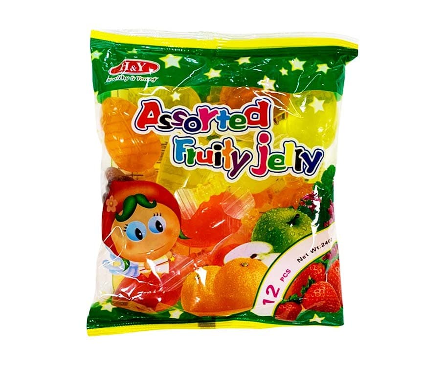 H&Y Healthy & Young Assorted Fruit Jelly 12 Pieces 240g