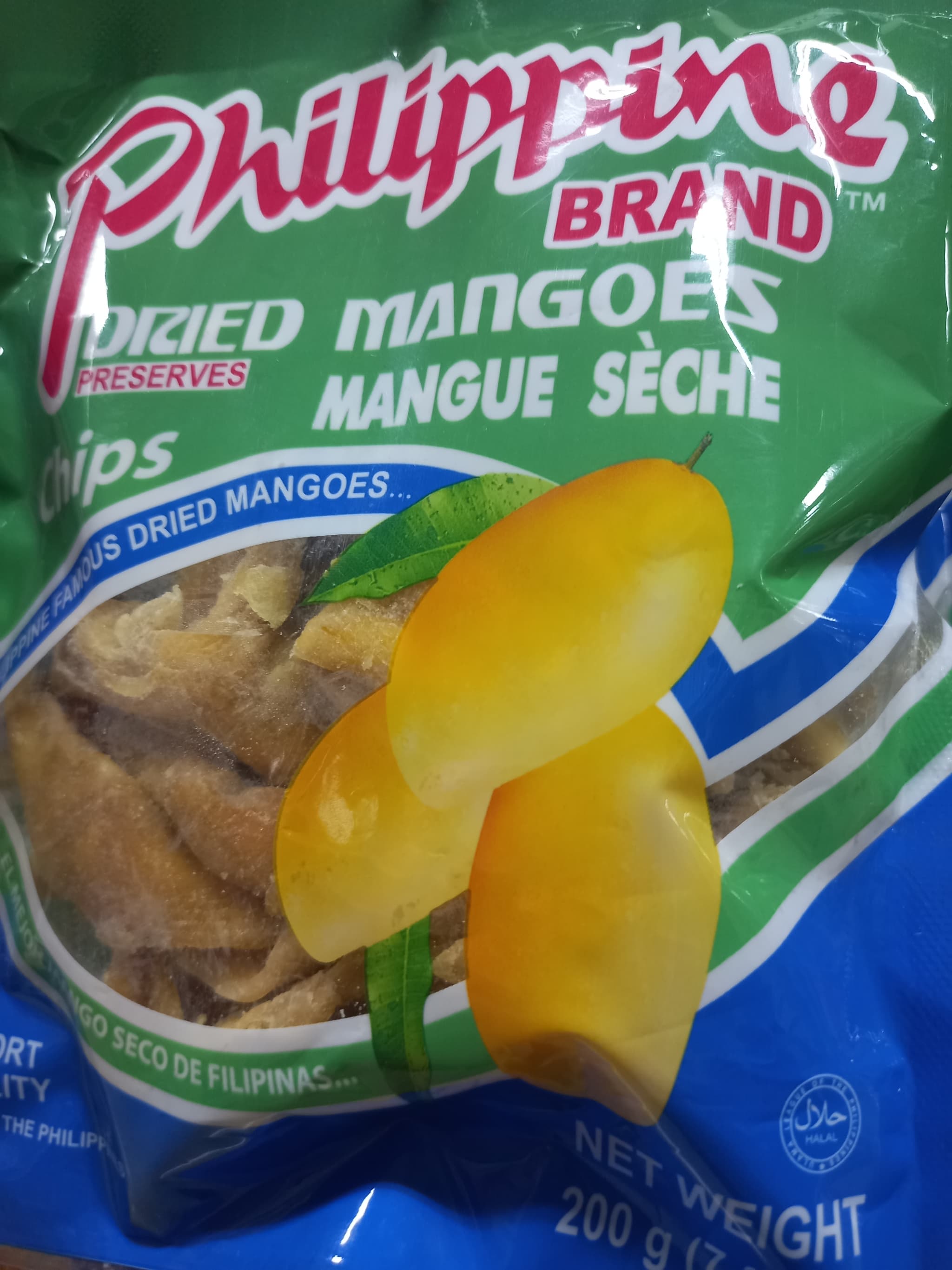 Philippine brand dried mangoes 200g