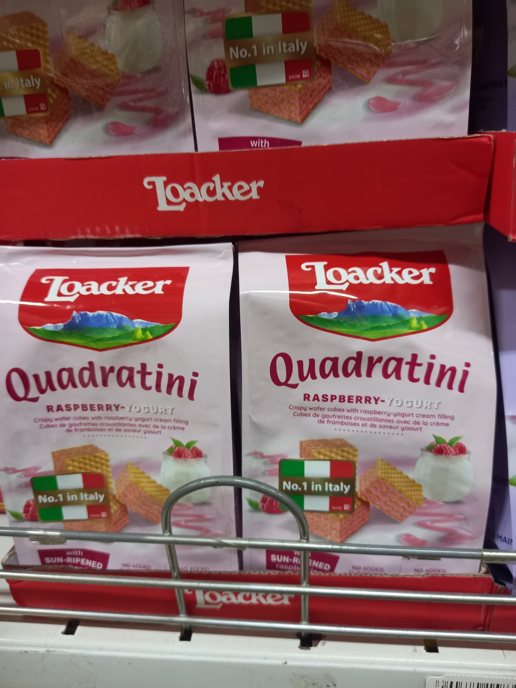 Loacker Quadratini raspberry-yogurt 110g