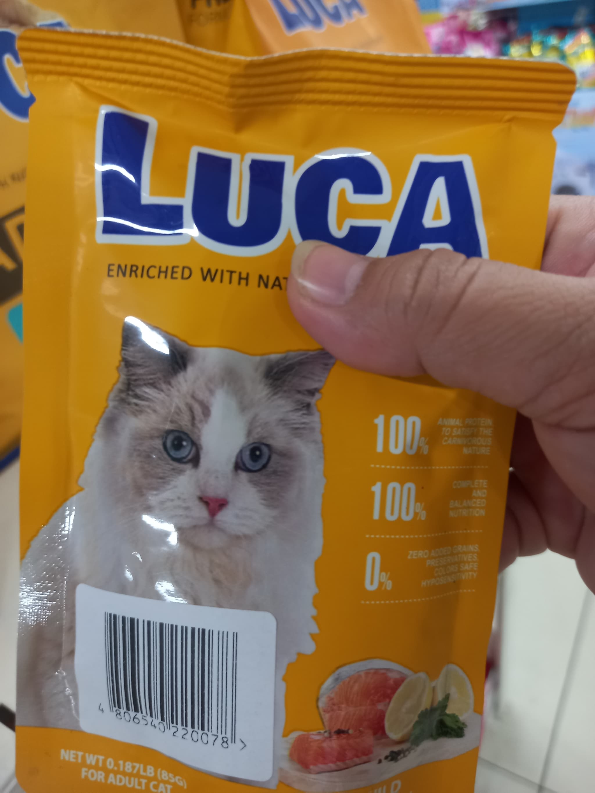 Luca cat food wild salmon gourmet 85g (adult)