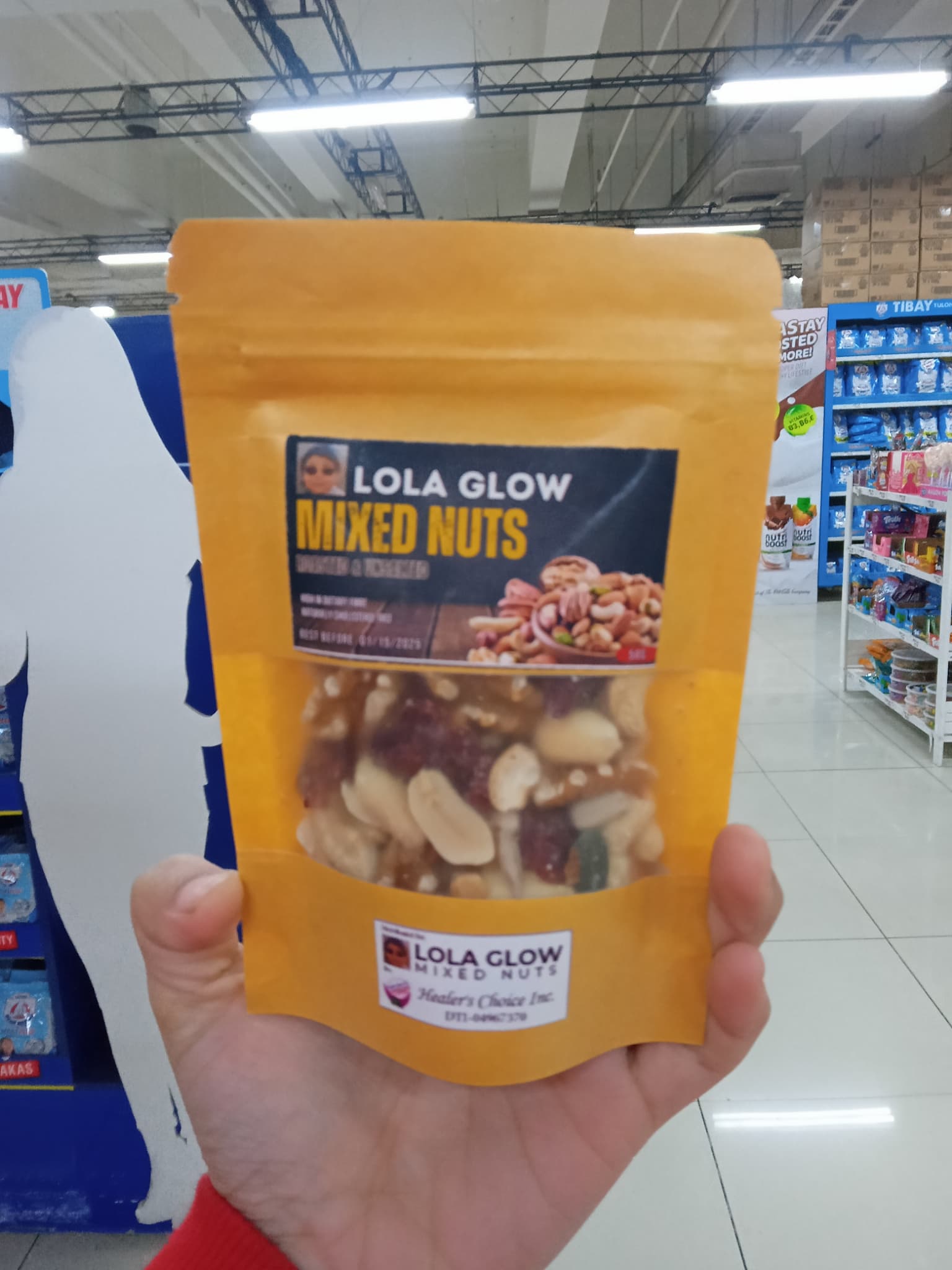 Lola glow mixed nuts roasted & unsalted 50g