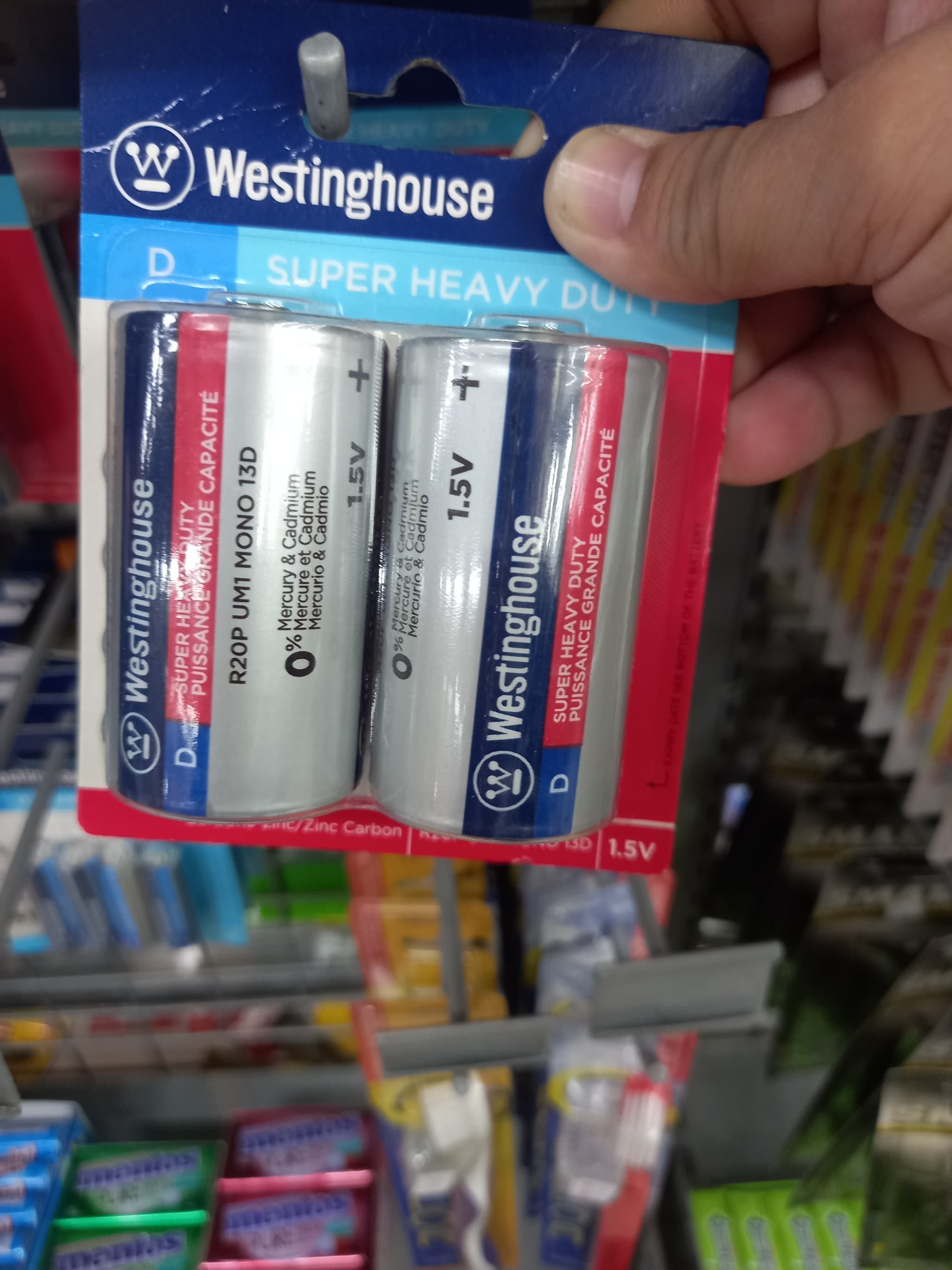 Westinghouse D super heavy duty 2s 1.5v