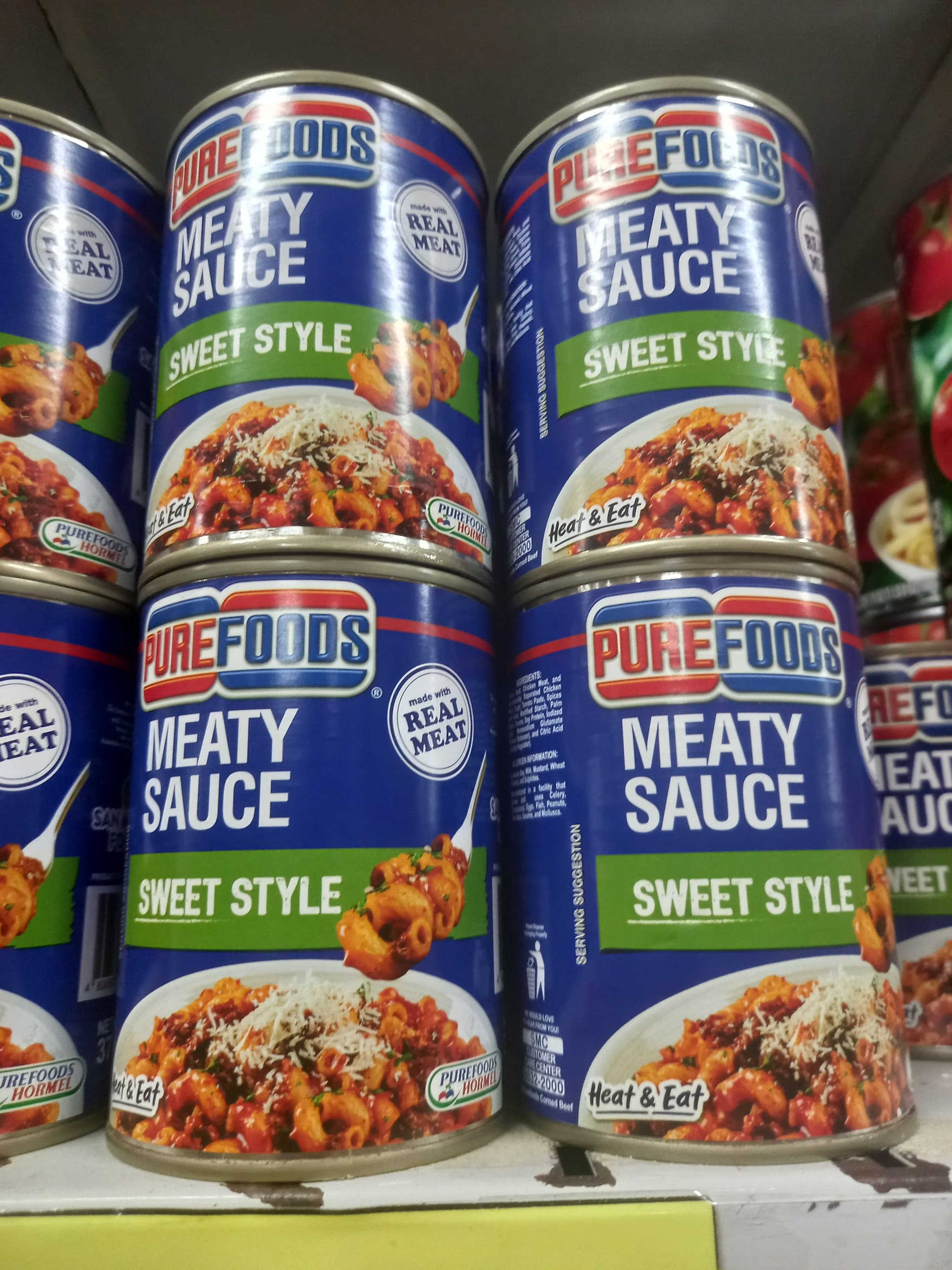 Purefoods meaty sauce sweet style heat & eat 370g