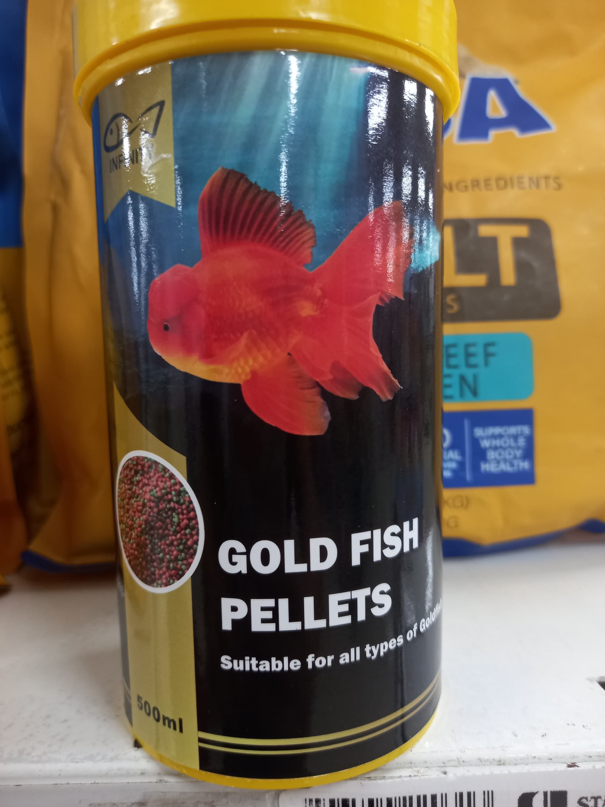 Infinity gold fish pellets 500ml