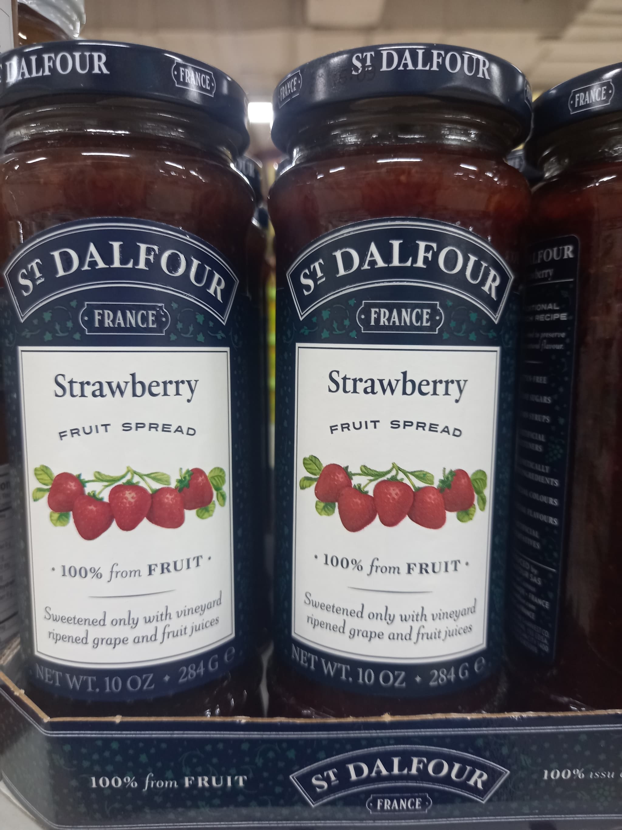 St dalfour strawberry fruit spread 284g