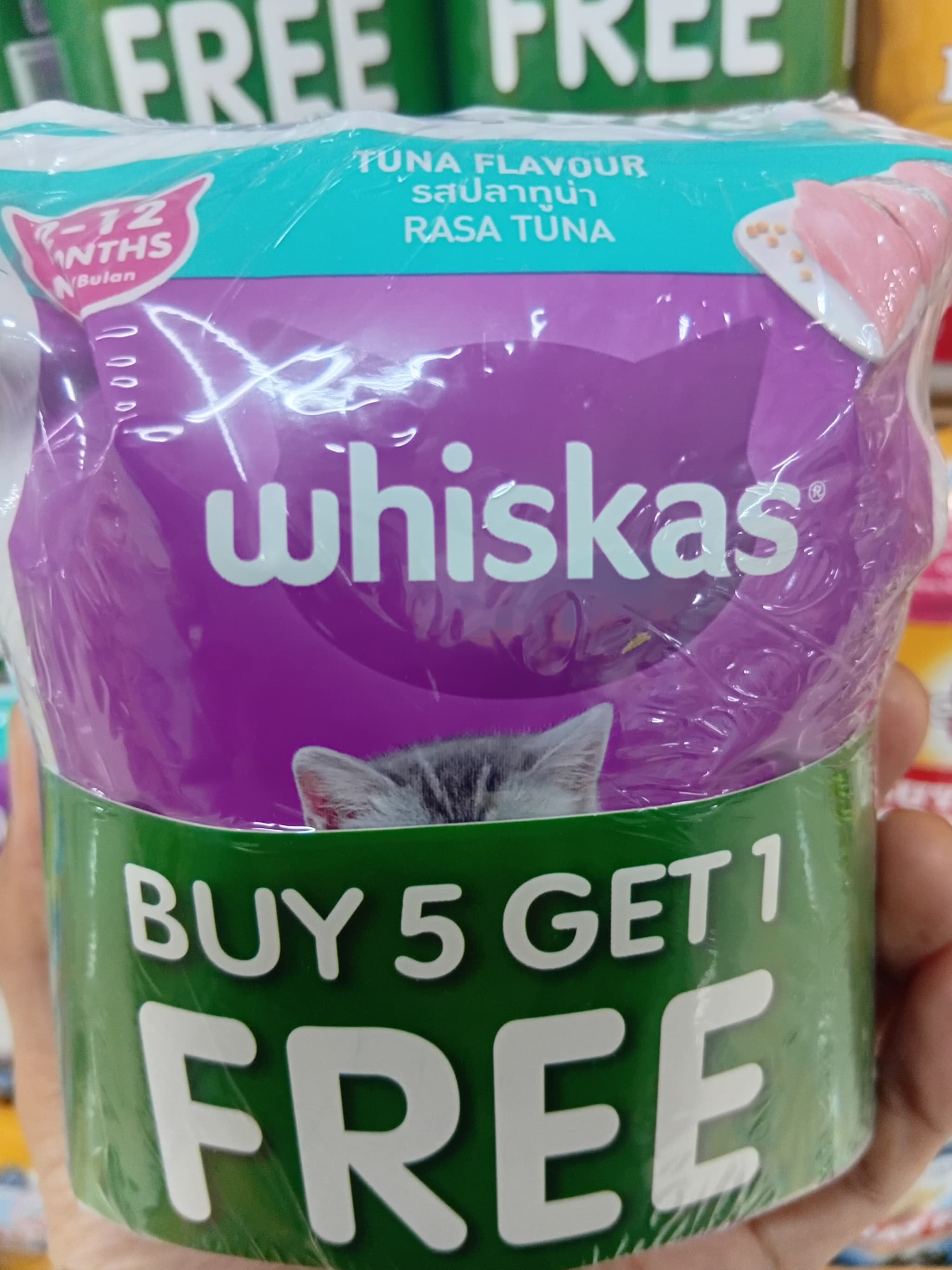 Whiskas Kitten Tuna 80g 5+1