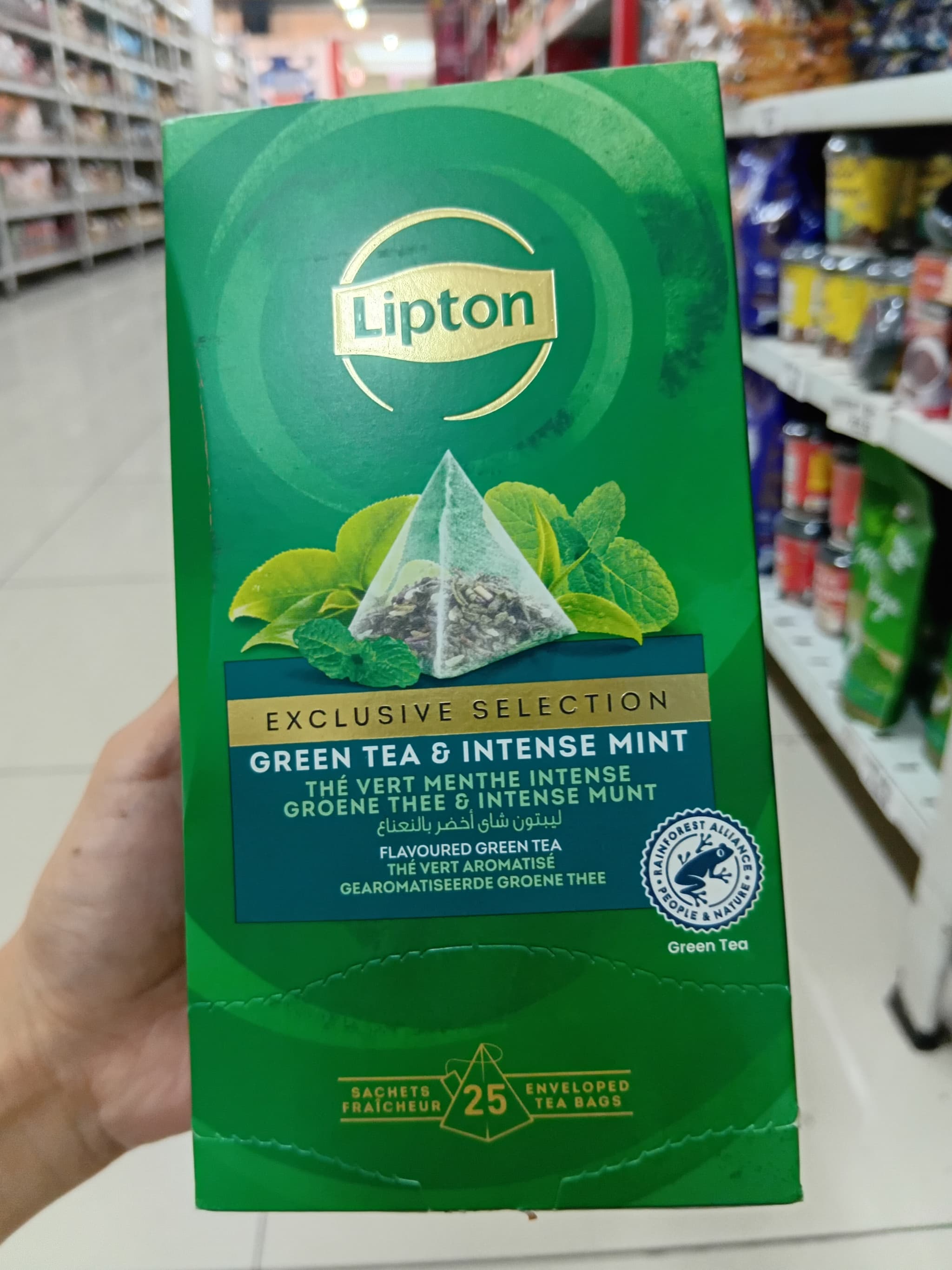 Lipton Green Tea & Intense Mint 50gx25s