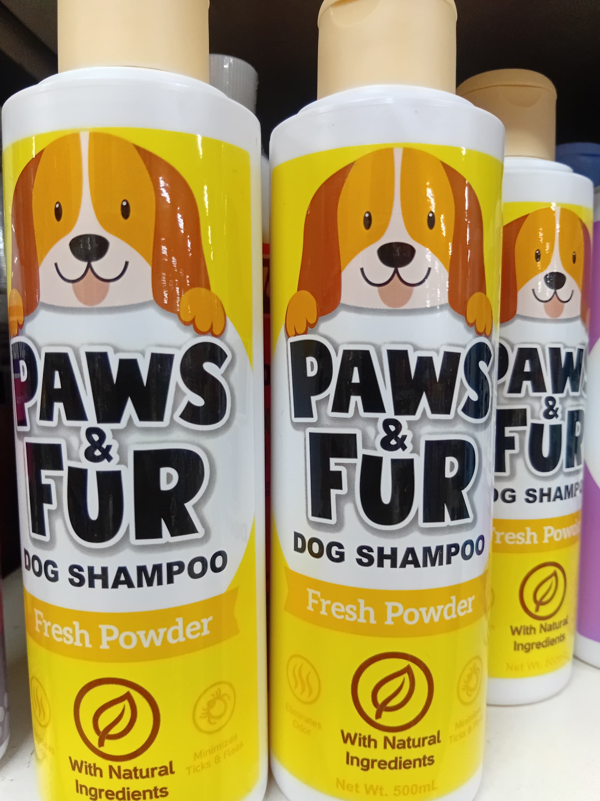 Paws & Fur Dog Shampoo Fresh Powder 500ml