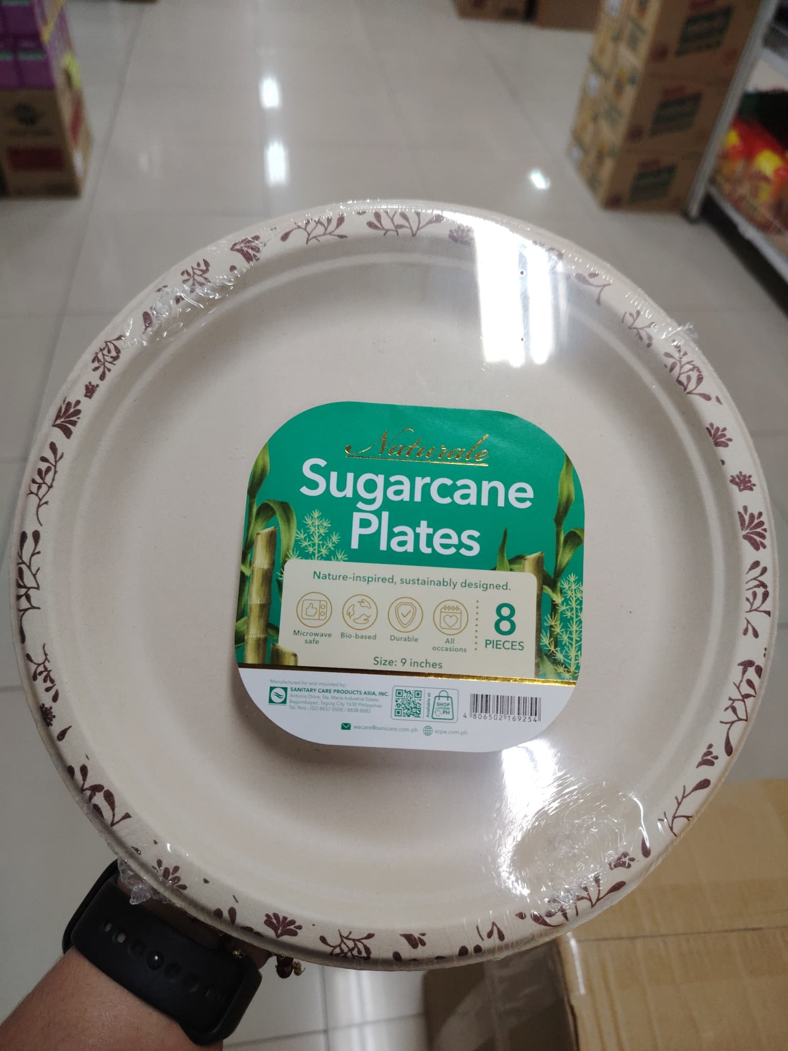 Naturale Sugarcane Plates 9" 8pcs.