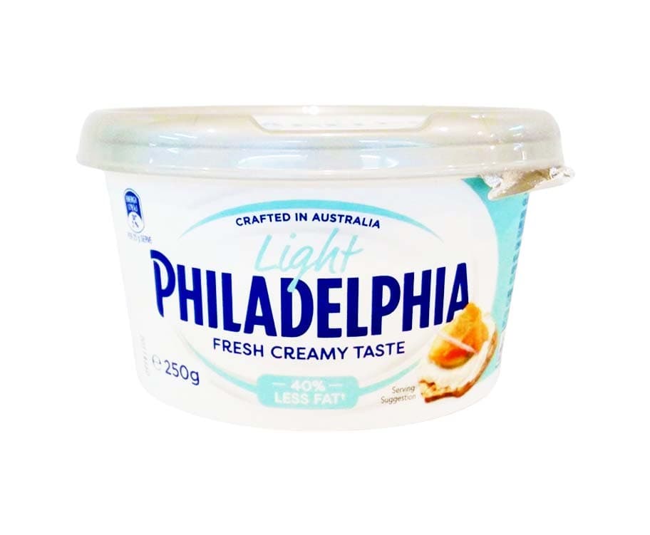 Philadelphia Light Cream Cheese 40% Less Fat 250g