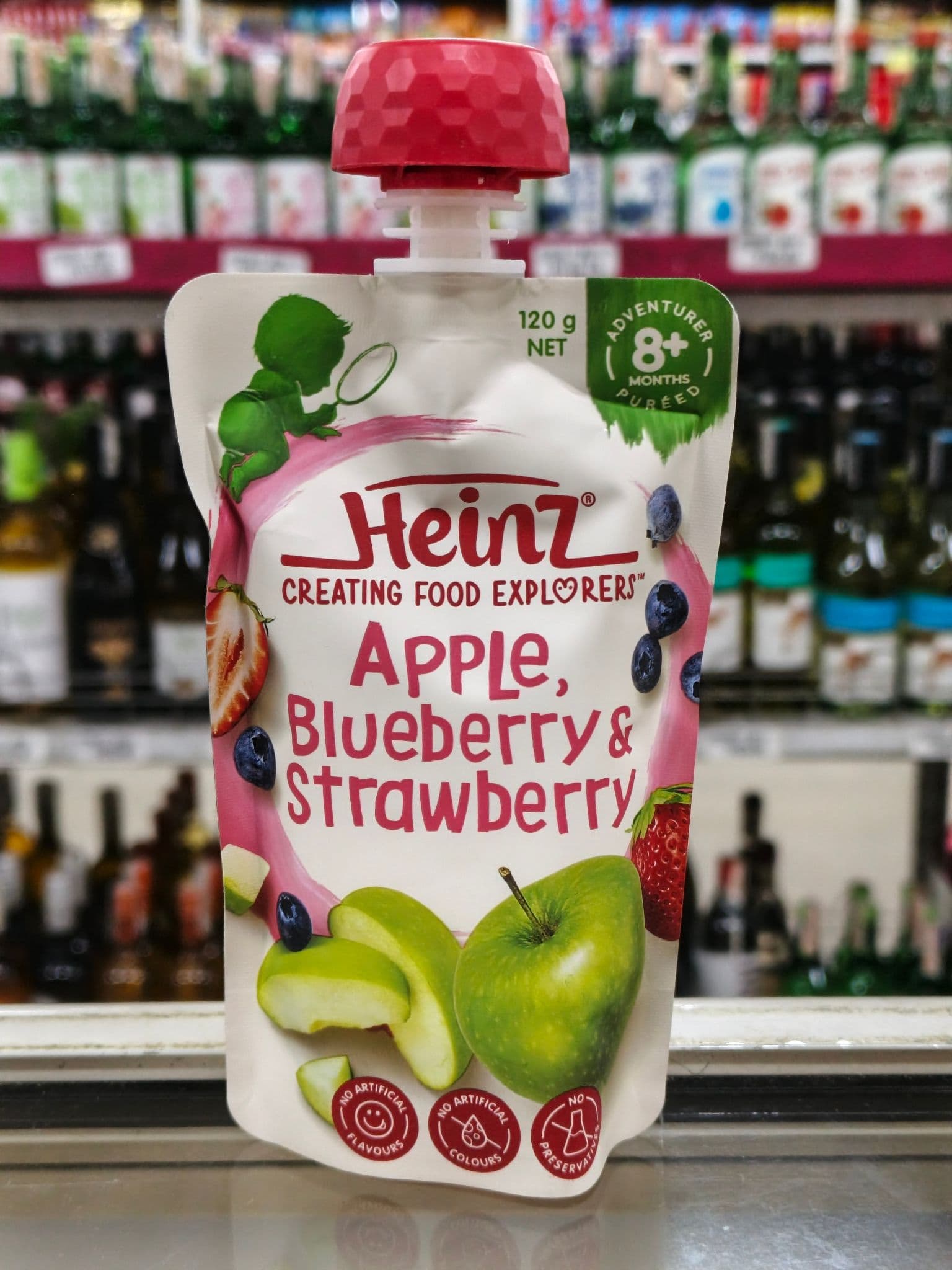 Heinz Apple, Blueberry & Strawberry 120g