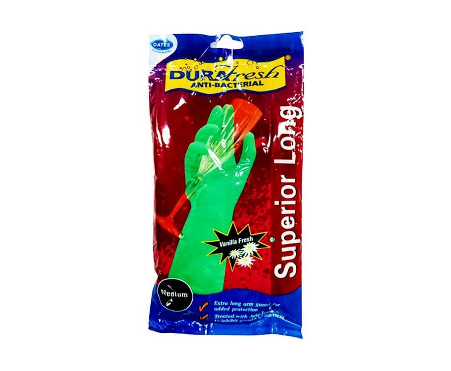 DuraFresh Anti-Bacterial Superior Long Gloves Medium