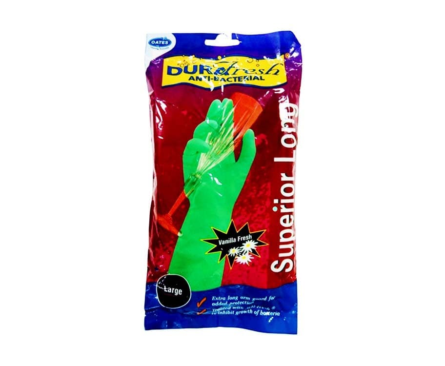 DuraFresh Anti-Bacterial Superior Long Gloves Large
