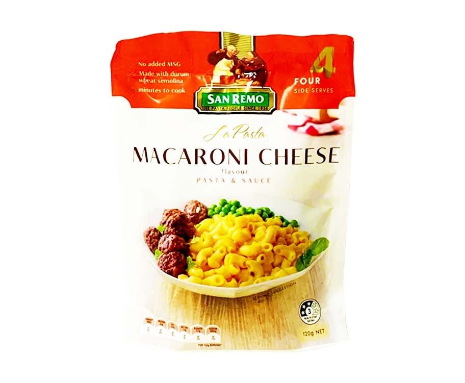 San Remo La Pasta Macaroni Cheese Flavour Pasta & Sauce 120g