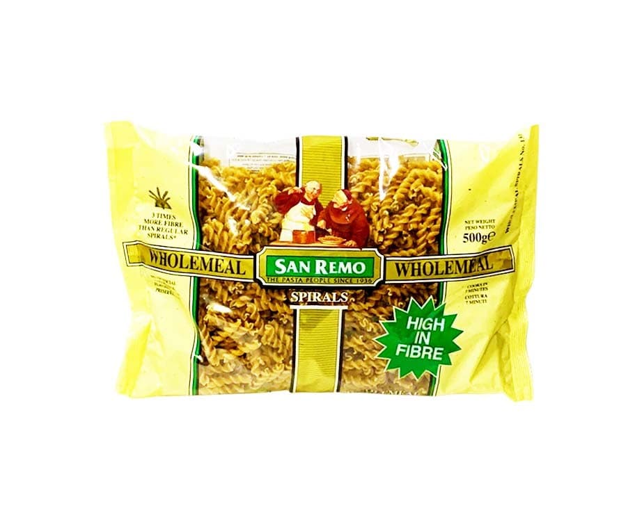 San Remo Wholemeal Spirals 500g