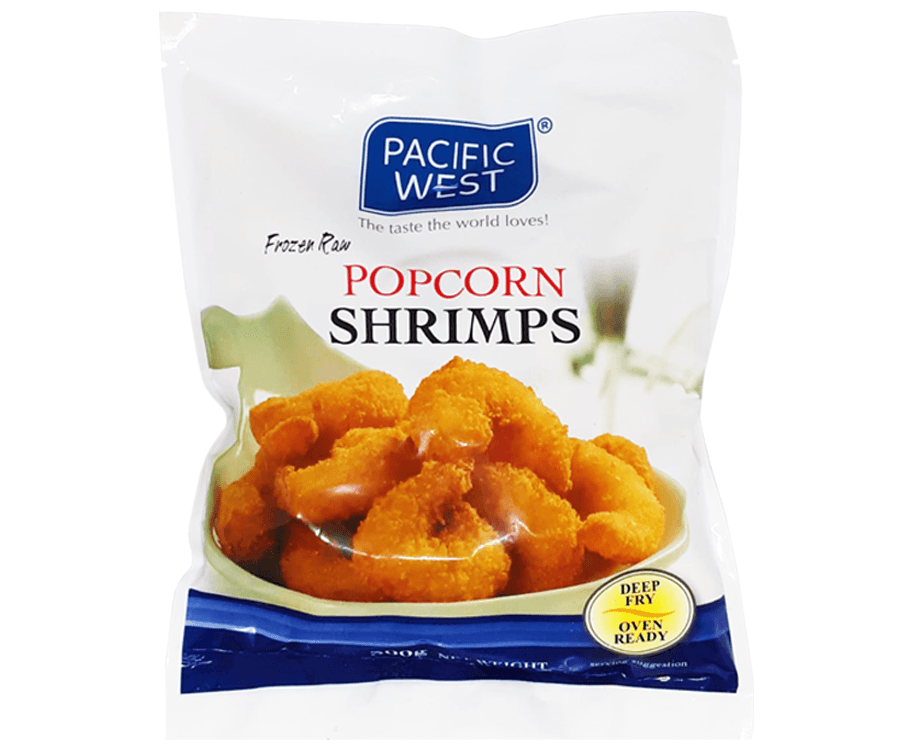 Pacific West Frozen Raw Popcorn Shrimps 300g