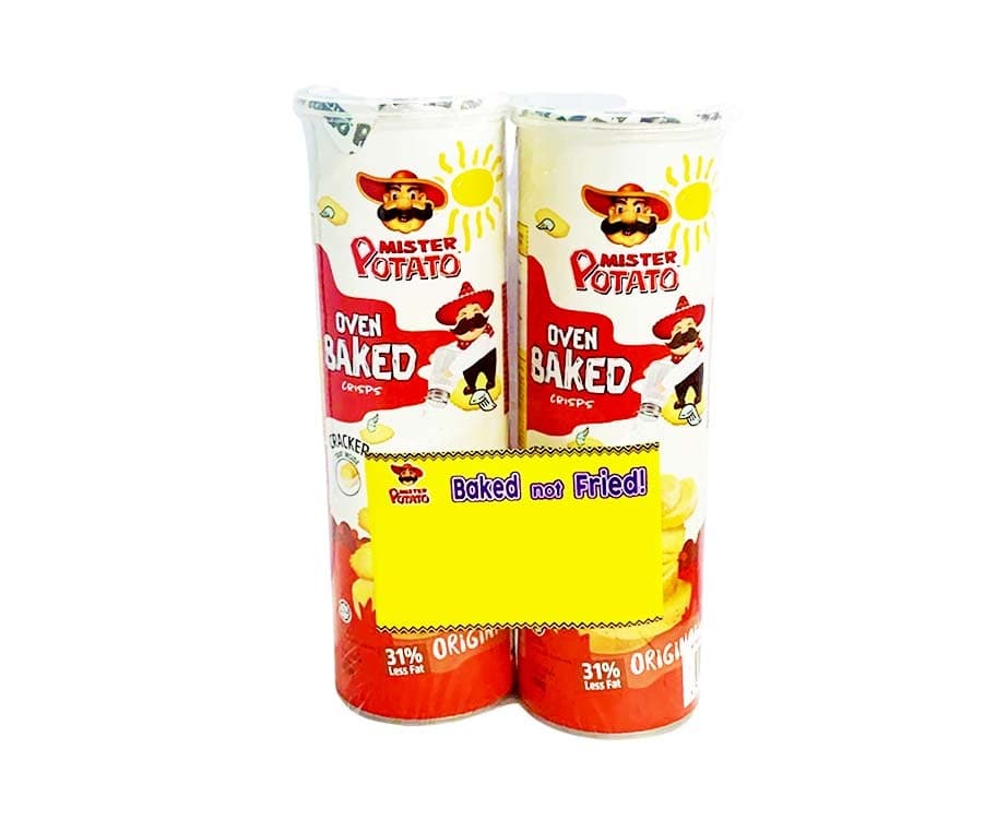 Mister Potato Oven Baked Crisps Cracker Original (2 Packs x 100g)