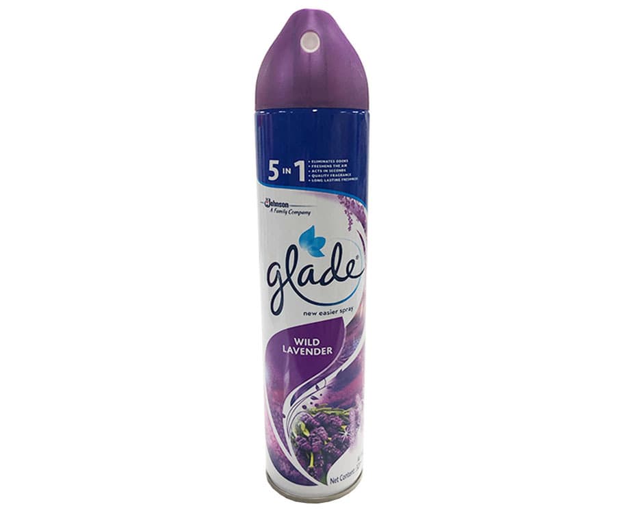 Glade 5-in-1 New Easier Spray Wild Lavender Air Freshener 320mL